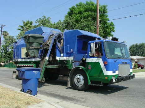 Advanced waste sorting technology in operation